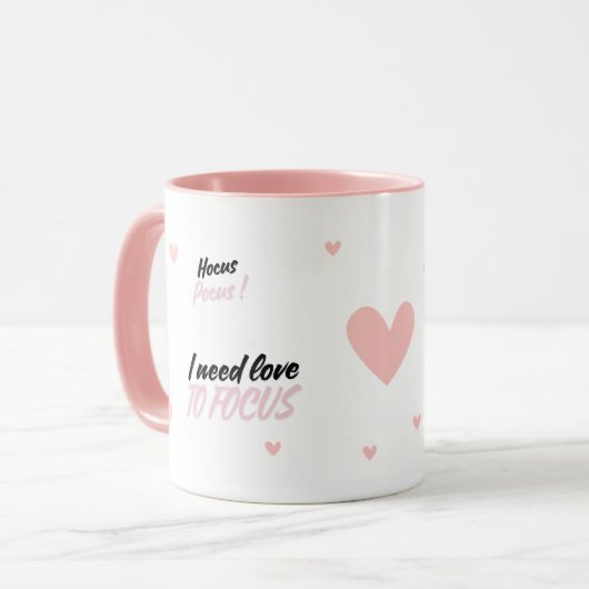 Hocus Pocus i need love to focus Tasse (Vorderseite Links)