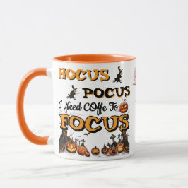 Hocus Pocus Ich brauche Kaffee zum Fokussieren Lus Tasse