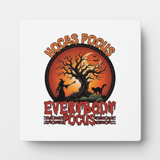 Hocus Pocus Jeder Konzentriert sich Spooky Baum He Fotoplatte (Vorderseite)