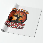 Hocus Pocus Jeder Konzentriert sich Spooky Baum He Geschenkpapier (Ungerollt)