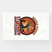Hocus Pocus Jeder Konzentriert sich Spukbaum Hexen Banner (Horizontal)