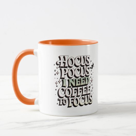 Hocus Pocus Kaffee Tasse - Ich brauche Kaffee zum  (Links)