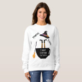 Hocus Pocus Kaffee zu Focus Halloween Sweatshirt (Vorne ganz)