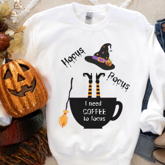 Hocus Pocus Kaffee zu Focus Halloween Sweatshirt