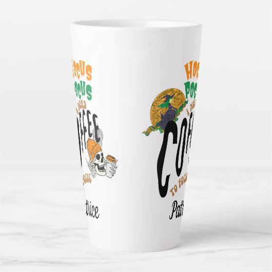 HOCUS POCUS KAFFEZEIT HALLOWEEN SKELETON WITCH MILCHTASSE (Vorderseite)