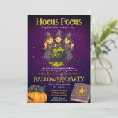 Hocus Pocus Kids Halloween-Party Einladung (Stehend Vorderseite)