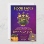 Hocus Pocus Kids Halloween-Party Einladung (Vorderseite)