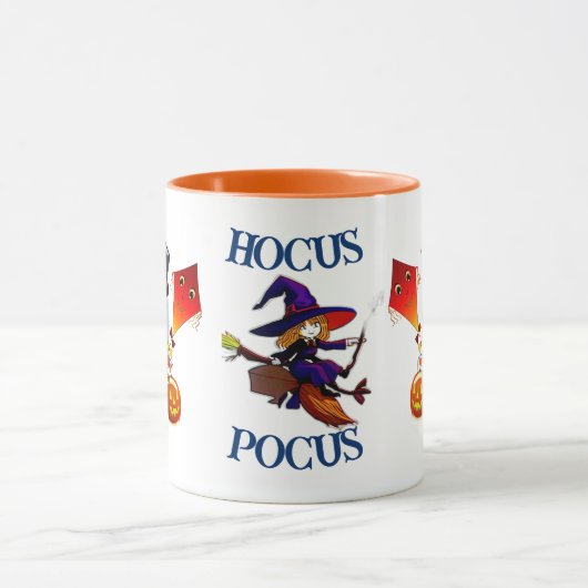 Hocus Pocus Magic Broom Witz Boo Halloween-Party Tasse (Zentrum)