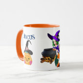 Hocus Pocus Magic Cauldron Hexenhut Fox Pumpkin Tasse (Vorderseite Links)