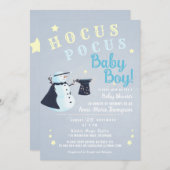 Hocus Pocus Magic Snowman Winter Boy Baby Dusche Einladung (Vorne/Hinten)