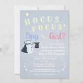 Hocus Pocus Magic Snowman Winter Gender Reveal Einladung (Vorderseite)
