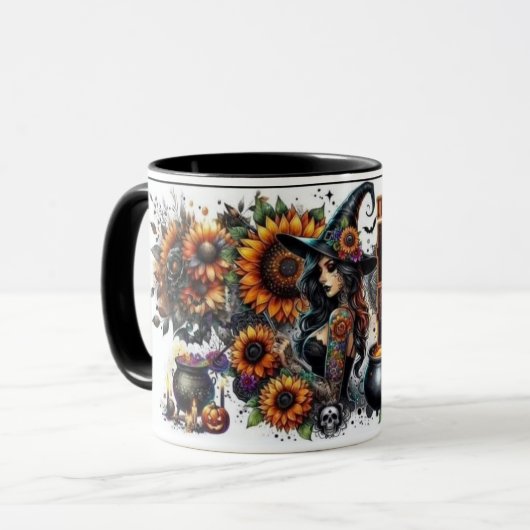 “Hocus Pocus Magic Vibes” Tasse (Vorderseite Links)