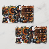 „Hocus Pocus Magische Vibes“ Begleitkarte (Vorne/Hinten)