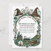 Hocus Pocus Magischer Halloween-Märchen-Geburtstag Einladung (Rückseite)