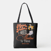 Hocus Pocus Martini fokussiert Hexerei Halloween Tasche (Rückseite)