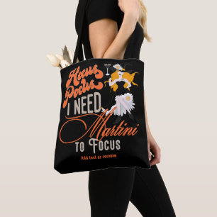 Hocus Pocus Martini fokussiert Hexerei Halloween Tasche