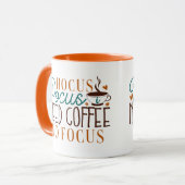 Hocus Pocus Modern Funny Coffee Halloween Tasse (Vorderseite Links)