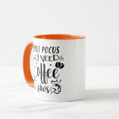 Hocus Pocus Modern Funny Coffee Halloween Tasse (Vorderseite Links)