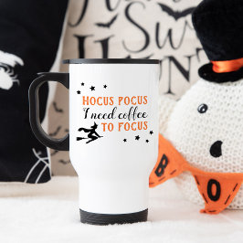 Hocus Pocus Modern Orange und Black Halloween Reisebecher