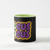 Hocus Pocus Moderne Orange- und Schwarz-Halloween- Tasse (Zentrum)