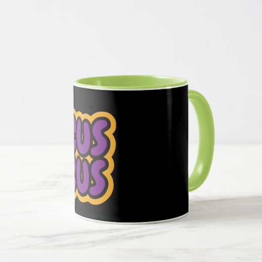 Hocus Pocus Moderne Orange- und Schwarz-Halloween- Tasse (VorderseiteRechts)