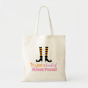 Hocus Pocus Modernes Halloween Orange Lila Zitat Tragetasche
