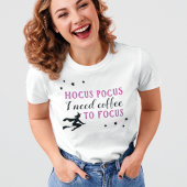 Hocus Pocus Modernes Lila und schwarzes Halloween T-Shirt