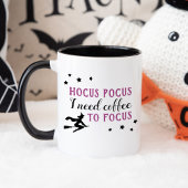 Hocus Pocus Modernes Lila und schwarzes Halloween Tasse