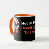 Hocus Pocus Niedliche moderne Halloween Hexe und K Tasse (Vorderseite Links)