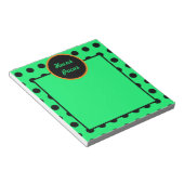 Hocus Pocus Notepad (Neon Green & Black) Notizblock (angewinkelt)