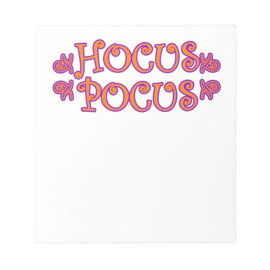 Hocus Pocus Notizblock (Vorderseite)