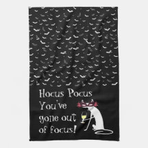 Hocus Pocus Out of Focus Halloween Wine Quote