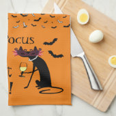 Hocus Pocus Out of Focus Halloween Wine Quote Geschirrtuch (Viertel Falte)