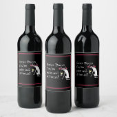 Hocus Pocus Out of Focus Halloween Wine Quote Weinetikett (Flaschen)