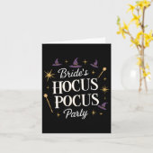 Hocus Pocus Party Chelorette Halloween Karte (Gelbe Blume)