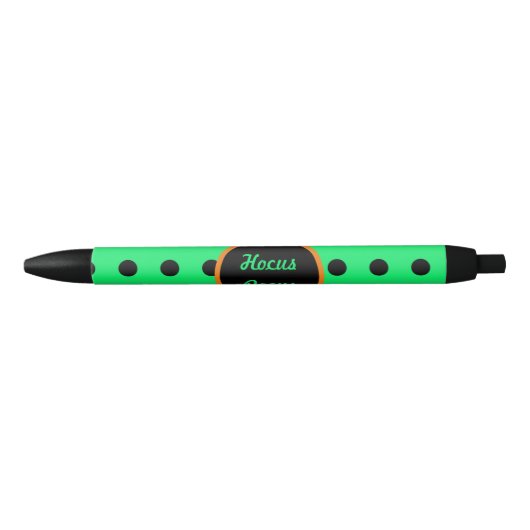 Hocus Pocus Pens (Neon Green & Black) Kugelschreiber (Vorderseite)
