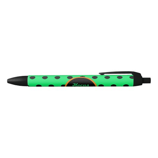 Hocus Pocus Pens (Neon Green & Black) Kugelschreiber (Oberseite)