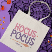 Hocus Pocus Pink Lila Halloween Personalisiert Tragetasche