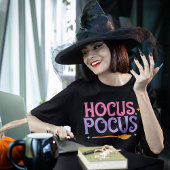 Hocus Pocus Pink Lila Halloween-Typografie Tri-Blend Shirt