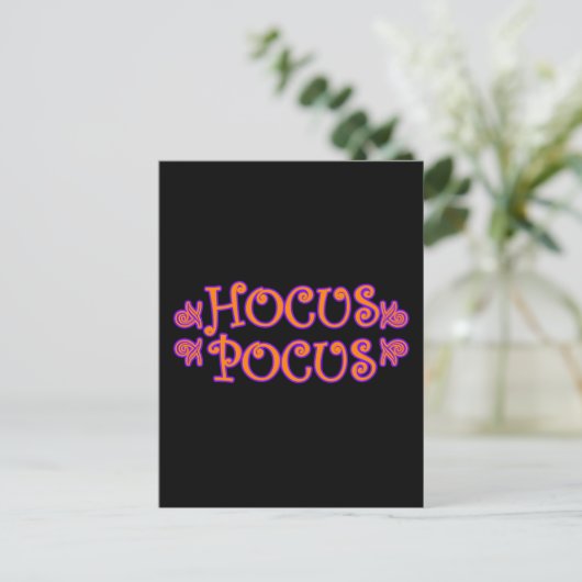 Hocus Pocus Postkarte (Stehend Vorderseite)