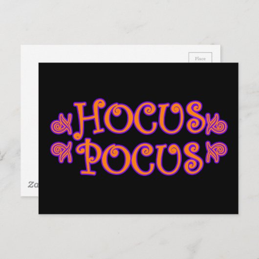 Hocus Pocus Postkarte (Vorne/Hinten)