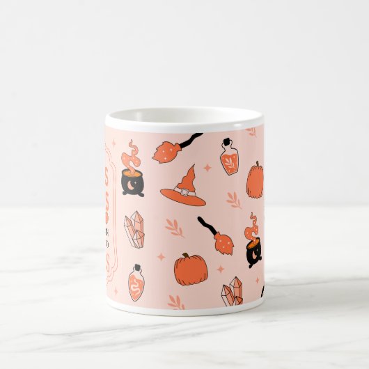 Hocus Pocus Pumpkin GewürzLatte zum Fokus fallen Kaffeetasse (Mittel)