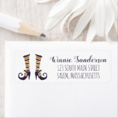 Hocus Pocus Rücksendeadressen-Aufkleber, Hexenschu (Insitu)