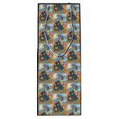 HOCUS POCUS SCHWARZE KATZE HALLOWEEN GIFT BAG - WE GESCHENKTÜTE FÜR WEINFLASCHEN (Rückseite)