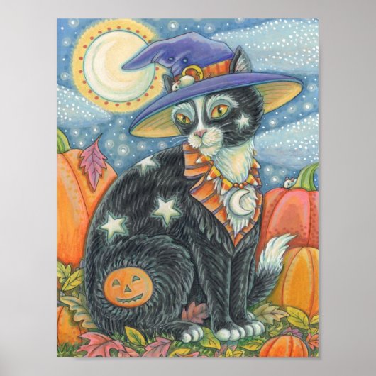 HOCUS POCUS SCHWARZE KATZE, MAUSHALLOWEEN POSTER (Vorne)