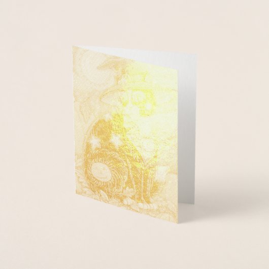 HOCUS POCUS SCHWARZE KATZKRAFT, MAUSHALLOWEE Leere Folienkarte (Vorderseite)