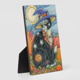 HOCUS POCUS SCHWARZE KATZKRAFT UND MAUSHALLOWEE FOTOPLATTE
