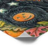 HOCUS POCUS SCHWARZE KATZKRAFT UND MAUSHALLOWEE POSTER (Ecke)