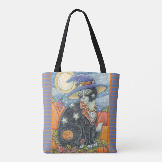 HOCUS POCUS SCHWARZE KATZSCHALTER SOLLTE TOTE BAG TASCHE (Rückseite)