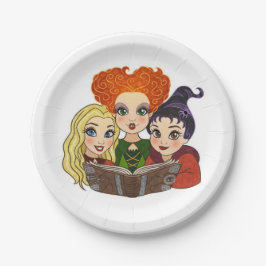 Hocus pocus Sisters Paper Plate Pappteller
